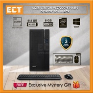 Acer Veriton VS2720G-51448PS Desktop PC (i5-14400 4.7GHz,8GB D5,512GB SSD,Intel,W11P) - Black