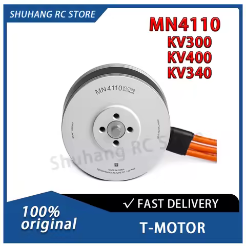 T-Motor MN4110 Low Noise Brushless Motor for Mtow 4kg 5kg 6kg 8kg Fixed Wing Multi-rotor VTOL Drone