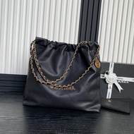 CHANEL 24k CHANEL CHANEL Cowhide Garbage Bag Bag Mini 22bag Chain Shoulder Bag Tote Bag
