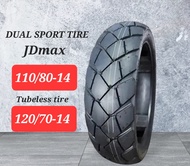 110/80-14 TUBELESS, JDMAX DUAL SPORT TIRE