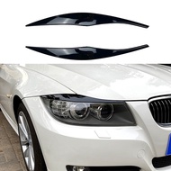 For BMW 3-Series E90 E91 320I 330I 2005-2012 Front Headlight Cover Garnish Strip Eyebrow Cover Trim
