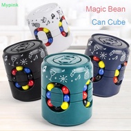 Mypink Magic Bean Can Puzzle Cube, Magic Cube And Fidget Spinner, Rotating Fidget Cube Toy SG
