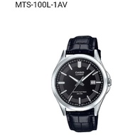 Casio Standard นาฬิกาข้อมือผู้ชาย สายหนัง รุ่น MTS-100L