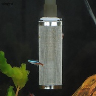【QUSG】 Stainless Steel Fish Tank Filter Fish Tank Fish Mesh Net Filter Metal Pre-Filter Tube Filter 