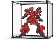Large Acrylic Display Case Clear for Collectibles Lego Stackable Dustproof with Door ,Display Box Self-Assembly with Aluminum Alloy Frame for Cars Model Figures (30x30x40cm)