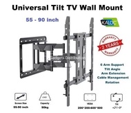KALOC KLC S9Pro KLC S9 Pro Heavy Duty Universal 55 to 86 Inch TV Wall Swivel Extension Bracket Wall