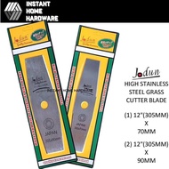 [2 SERIES] JODUN 12"(305MM) High Speed Stainless Steel Grass Cutter Blade / Mata Mesin Rumput / 电动白钢割草刀片