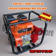 TOYO 7.5HP 2"INCH HIGH PRESSURE PUMP GASOLINE ENGINE 2" WATER PUMP ENJIN PAM SIPUT FIRE FIGHTING PUMP WB50R/AK220P