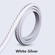 1pc 1m/39.37in Elegant Imitation Gypsum PVC Decorative Strip Waterproof Self-adhesive Molding for Wi