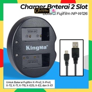 Charger Baterai 2 Slot Fujifilm X-Pro2 X-Pro1 X-T2 Camera Fuji Kamera