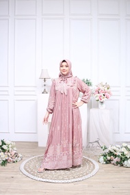 Baju Gamis Wanita Terbaru Midi Dress Muslim Modern Jumbo Rayon Premium