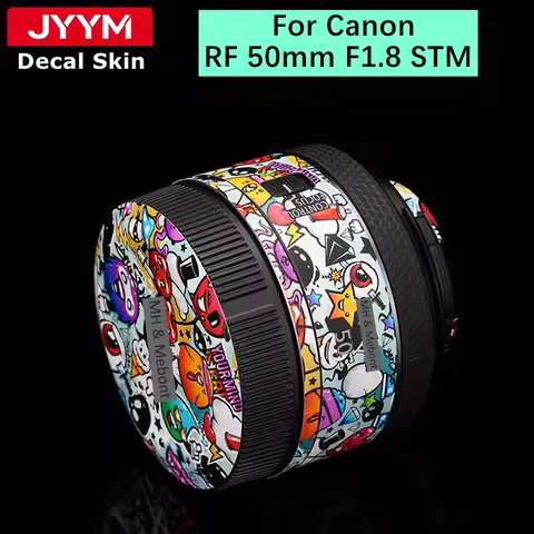 For Canon RF 50mm F1.8 STM Decal Skin Camera Lens Sticker Vinyl Wrap Anti-Scratch Film Protector Coa