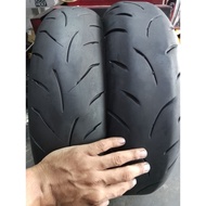 tayar Brand maxxis 140/70-14 = 120/70-15 tahun 23