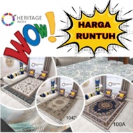 Karpet XL 200cm x 150cm Janji Gulung Heritage 5D Permaidani Velvet Carpet Rug Mat 3D Permaidani