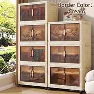 Foldable Wardrobe Cabinets Drawer Clothes Snacks Toys Storage Cabinets 65CM/70CM Storage Box HXT0016