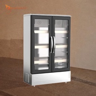 gamchiano 1/6 1/12 Dollhouse Refrigerator Double Door Refrigerator Photo Prop DIY Scene