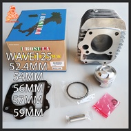 BOSULA Cylinder Block Set For Honda Wave125 XRM 125 FI / RS 125 FI 52.2/54/56/57/59mm