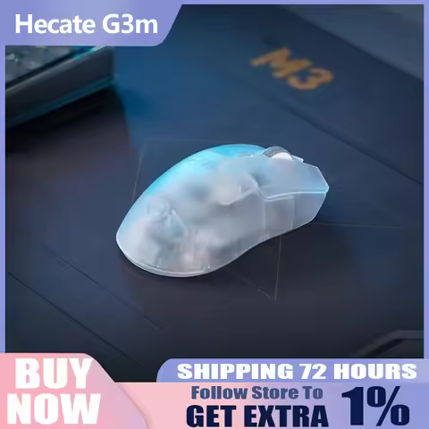 Hecate G3m Pro Wireless Mouse Three Mode Low Delay Speed Gaming Mouse Lightweight Mice Flash E-Sport