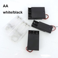White transparent 2/3/4 Slot AA Battery Holder AA Battery Box Case AA 1x 2x 3x 4x AA Battery Case Wi