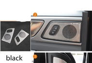 For Ford Everest Car Interior Rear Door Speaker Stainless Steel Frame Trim2 pcs For 2015 2016 2017 2