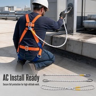 Full Body Fall Protection Harness, 5 Point Fall Protection for High Altitude Work, for Workplace Saf