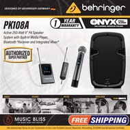 Behringer PK108A Active 250W 8" PA Speaker System with Bluetooth (PK-108A / PK 108A)