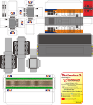Pola Kertas Papercraft Lokomotif CC 206