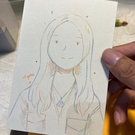 Maybe。彩虹線條似顏繪 客製人像畫