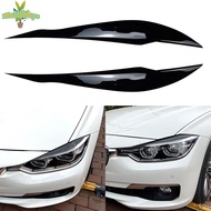 [Mulitibuys] 2Pcs F30 Headlight Cover Eyelid Gloss Black Eyebrow For BMW F30 Saloon 2012-2018