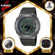 【2-year warranty】G Shock original 100% Men's Japan  Casio Watches GM2100 GA-2100 Silver Black resin 