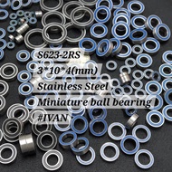 S623-2RS 3*10*4 (mm) Stainless Steel Miniature ball bearing