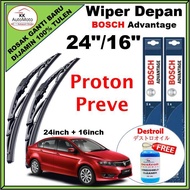 Proton Preve  24" / 16"  -  Bosch Advantage Wiper Depan BA2416