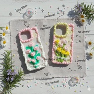 HP (decobytos) PRE-ORDER Decoden Phone Case 田Tulip Pastel Bouquet For All Types Handmade Deco Cream 