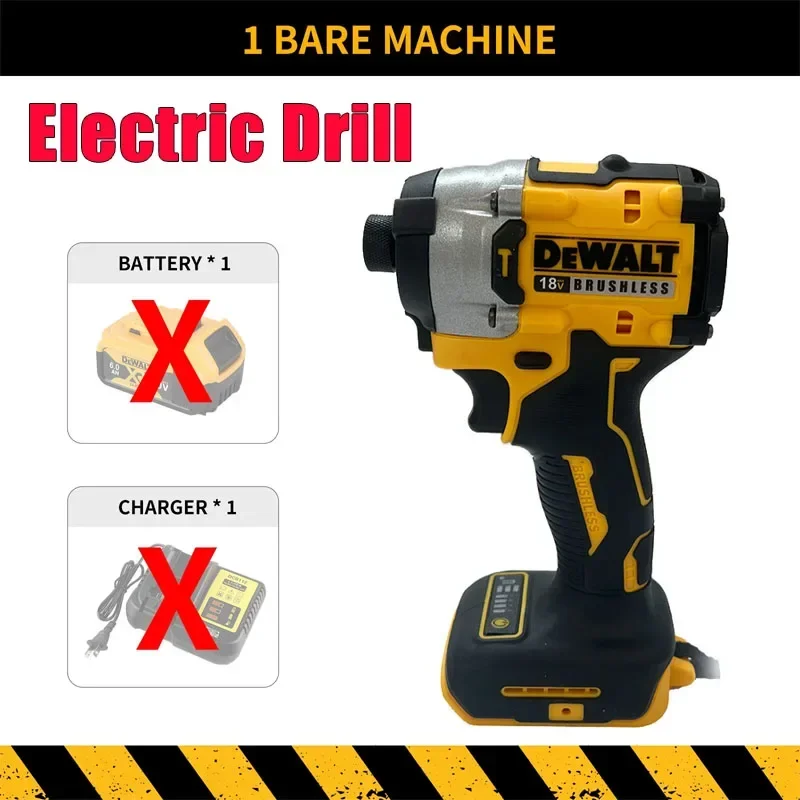 DeWalt | Dewalt DCF860 Cordless Brushless Electric Screwdriver Impact Function 20V Battery 282N.m Br