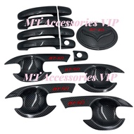 BT50 2012-2020 Scratch-Resistant Socket Handle Cover Tank Red Logo Capla Pattern BT50 BT-50