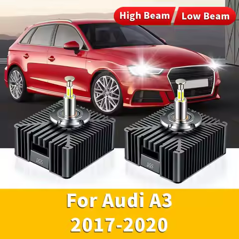 2Pcs D5S LED Headlight 32000LM HID Xenon Canbus No Error 35W 6000K White CSP Chips Plug & Play For A