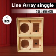 Array 4 inch line Speaker Box, 9 mm thick, suitable for miniature sounds, ready to make