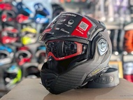 [Carbon 100%] หมวกกันน็อค LS2 รุ่น FF901 ADVANT X Solid Carbon ตัวท็อป ยกคางพับไปด้านหลังได้ มาตรฐาน