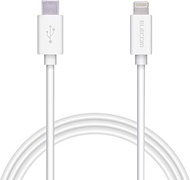 Elecom MPA-FCLY15WF Type-C to Lightning Cable (USB PD Compatible) Lightning iPhone Charging Cable, S