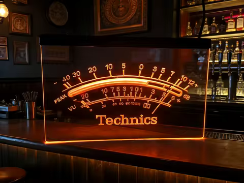 technics peak vu dB Display New neon light sign vintage home decor crafts