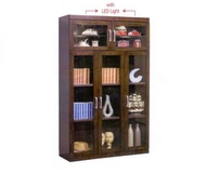 RUBBER WOOD VENEER BOOK CABINET