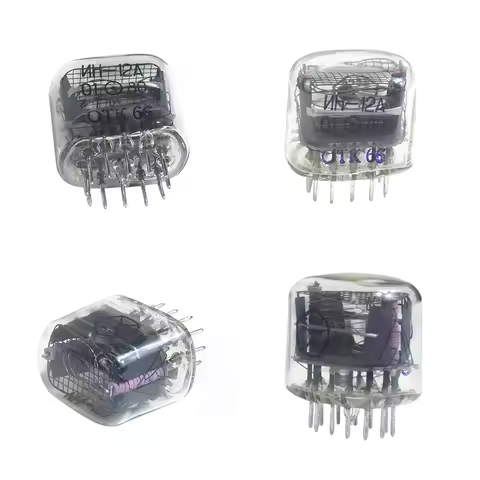 1Pcs IN-12 IN12 Glow Tubes Symbol Tube with Decimal Point Nixie Tube Clock Glow Tube for Glow Clock 