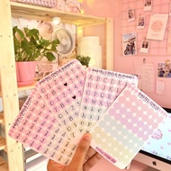 PASTEL CIRCLE STICKER SHEET WATERPROOF / CIRCLE PLANNER STICKER SHEET / WATERPROOF STICKER
