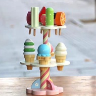 Wooden Ice Cream / Wooden Ice Cream Toy / Cooking