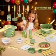 Children's Pretend Play Kitchen Toy Multi-functional Kitchen Educational Cooking Play Kitchen B9