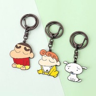 蠟筆小新被罵了金屬鑰匙圈-Crayon Shin Chan 公仔吊飾 小葵 小白