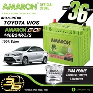 AMARON GO Series 46B24R/L/S [NS60R/L/S] Bateri Untuk Toyota Vios