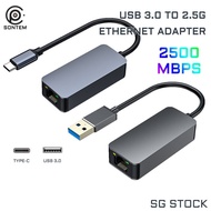 {SG Seller} USB 3.0/Type-c to 2.5G Ethernet Adapter, High Speed USB AM to 2.5Gbps Ethernet Adapter f