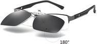 可上翻太陽眼鏡夾片(黑) Polarized