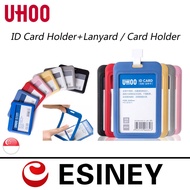 UHOO Stylish ID Card Holder with Neck Lanyard for / Access Card / Staff Card / MRT Card / Key Card etc